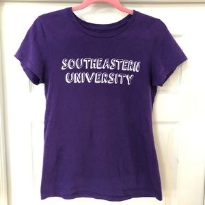 Southeastern University Womens Purple SEU T-Shirt